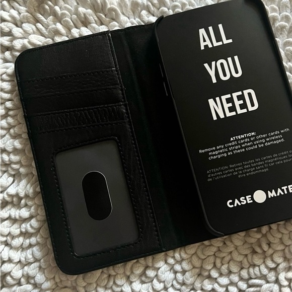Case-Mate Black Folio Phone Case - Picture 1 of 6